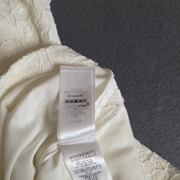 Lauren Ralph Lauren White Lace Dress Short Sz 8 Lined Chic Cocktail Prom Preppy - Picture 9 of 13